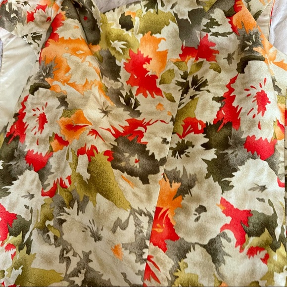 Gianni Silk Floral V-Neck Sleeveless Blouse Top 14 - Picture 8 of 10